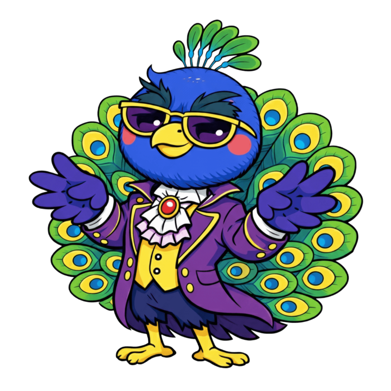 うぬぼれクジャクのキャラクター画像