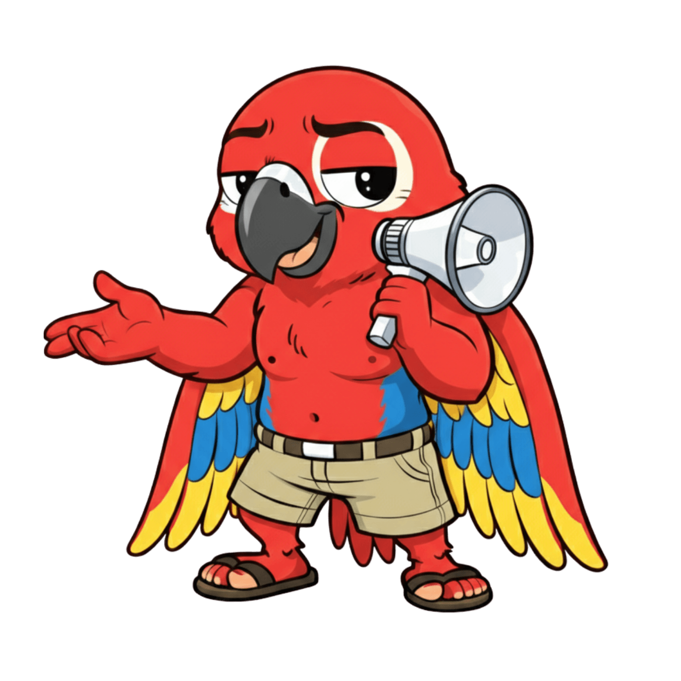 ぺちゃくちゃオウムのキャラクター画像