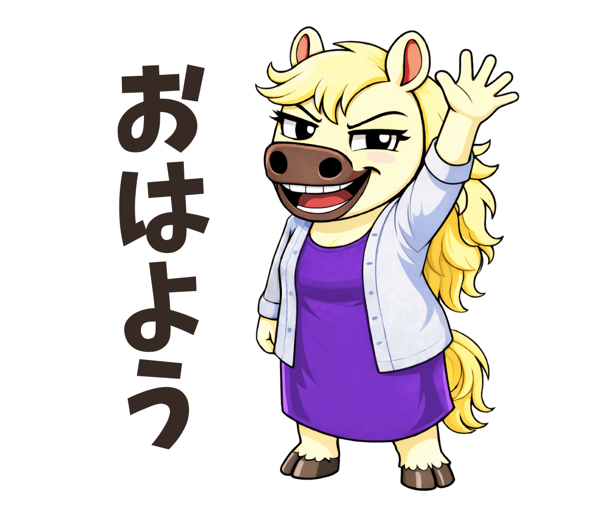 お節介ホースのLINEスタンプ