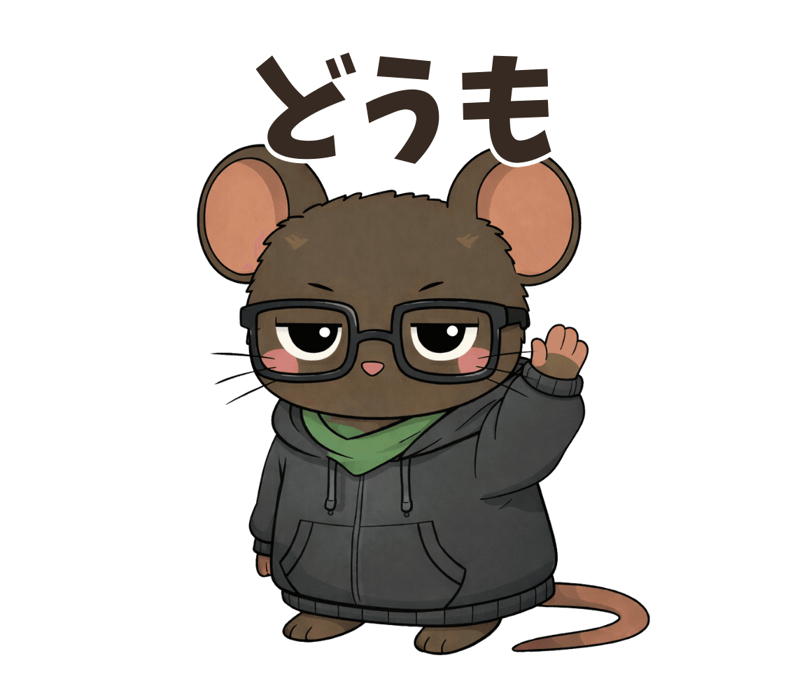社不ネズミのLINEスタンプ